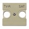 Накладка розетки TV+R/SAT, шампань, Zenit ABB N2250.1 CV