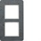 Рамка 2 поста, бетон, Q.7 Berker 10126020