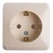Розетка накладная со шторками, бежевый, Prima WDE001180 Schneider Electric