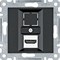 Розетка HDMI, черный, Lumina WL2613 Hager