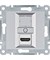 Розетка HDMI, серебристый, Lumina WL2612 Hager