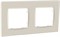 Рамка двойная NORDIC, слоновая кость, PLK1020132 Plank Electrotechnic