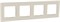 Рамка четвертная NORDIC, слоновая кость, PLK1040132 Plank Electrotechnic