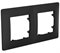 Рамка двойная CLASSIC, антрацит soft-touch, PLK1020241 Plank Electrotechnic