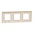Рамка 3-постовая, бежевый, Unica New Schneider NU200644 - фото 77811