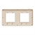 Рамка 2-постовая, бежевый/бежевый, Unica New Schneider NU280444 - фото 77839