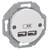 USB розетка тип А+А, 2.1 А, белый, Renova WDE011760 Schneider