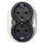 Розетка с заземлением двойная, черный, Renova WDE011322 Schneider