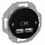 USB розетка тип А+А, 2.1 А, черный, Renova WDE011761 Schneider