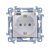Розетка IP44 с прозрачной крышкой, белый, SIMON10