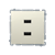 Розетка USB зарядка, двойная, 2.1А, бежевый, Basic Simon