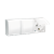Розетка электрическая тройная с заземлением и крышкой, белый, AQUARIUS IP54 Simon