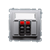 Розетка аудио на 2 динамика, серебро, Basic Simon