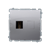 Розетка HDMI, серебро, Basic Simon
