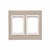 Рамка двойная, бетон светлый, SIMON54 NATURE - фото 88588
