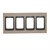Рамка четверная, бетон светлый графит, SIMON54 NATURE - фото 88644