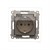 Розетка электрическая IP44 с заземлением со шторками, с прозрачной крышкой, кремовый, SIMON54 - фото 89649