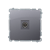 Розетка одинарная TV, сталь, Basic Simon