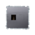 Розетка HDMI, сталь, Basic Simon