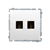 Розетка двойная HDMI, белый, Basic Simon