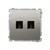 Розетка двойная HDMI, сатин, Basic Simon
