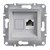 Розетка компьютерная RJ45 кат.6, алюминий, EPH4700161 Asfora Schneider
