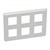Рамка 2х3 поста, алюминий, Mosaic New Legrand 079332L