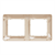 Рамка 2 поста, бежевый, Sedna Design - фото 96122