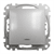 Выключатель проходной с подсветкой 1 клавишный, алюминий, Sedna Design - фото 96168