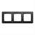 Рамка 3 поста, черный, Sedna Design - фото 96900