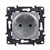 Розетка электрическая со шторками, сталь, Niloe Step Legrand - фото 97317