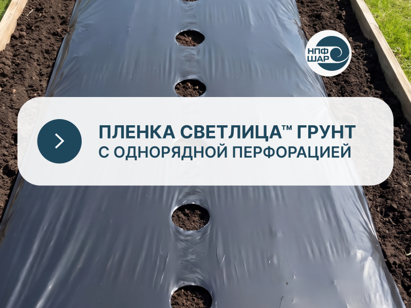 Новинка: пленка СВЕТЛИЦА™ ГРУНТ  с однорядной перфорацией!