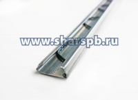 Profile clip "Zig-Zag" with a lock for fixing the film for greenhouses, galvanized, 0.7 mm (2m)