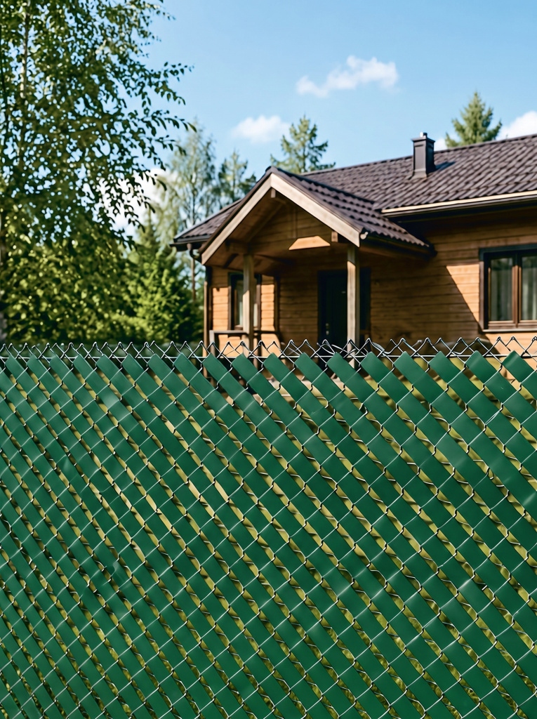 Лента заборная зеленая