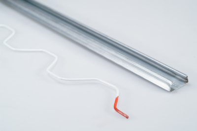 Профиль клипса "Зиг-Заг" с пружиной 4 м для крепления пленки для теплиц оцинкованный, 0,7 мм