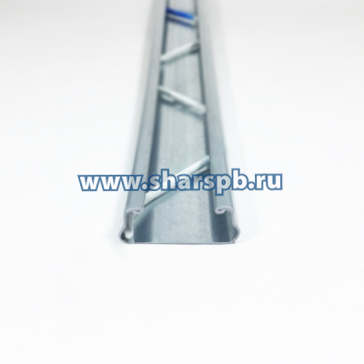 Profile clip "Zig-Zag" with a lock for fixing the film for greenhouses, galvanized, 0.7 mm (4m)