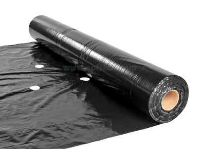 SVETLITSA ™ GROUND film 60 µm canvas 1.3 m 400 linear meters (520 m2) black (roll) with perforation 270x300 mm