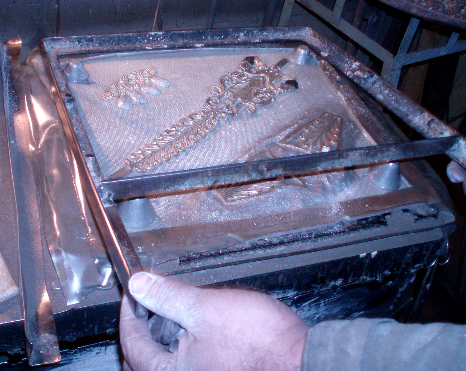 EVA films for vacuum-formed metal casting