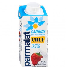 Сливки для взбивания ультрапастеризованные Parrmalat 200г 35%