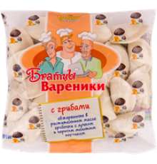 Вареники с грибами Братцы Вареники 350г