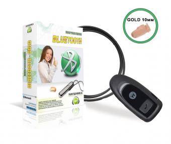 Комплект Bluetooth Motorola + микронаушник «Gold»