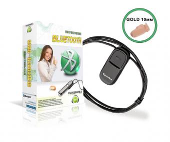 Комплект Bluetooth KiberBlue + микронаушник «Gold»