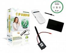 Камера Profi + роутер + микронаушники магнитные + Stereo+