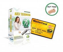 Комплект «GSMCard Box»(без телефона) + микронаушник «ELF»