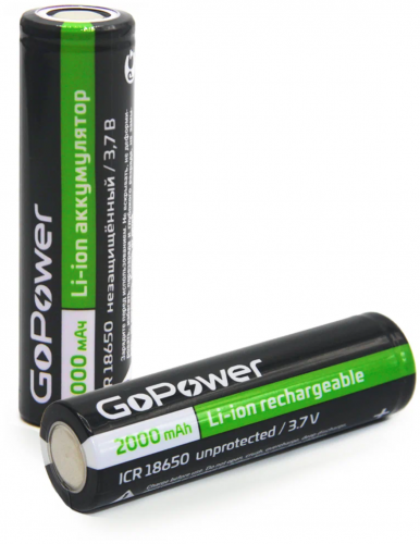 GoPower Аккумулятор Li-ion 3,7В 2000мАч фото 2