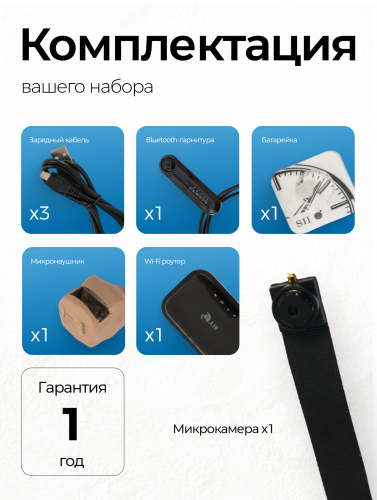 Мини Камера Profi + роутер + наушник Micro + блютуз ULTRA фото 20
