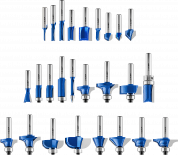ЗУБР 26 шт, набор профильных фрез по дереву, Профессионал (28796-H26)
