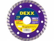 DEXX Multi Universal, 115 мм, (22.2 мм, 7 х 1.9 мм), сегментированный алмазный диск (36702-115)