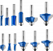 ЗУБР 12 шт, набор профильных фрез по дереву, Профессионал (28796-H12)
