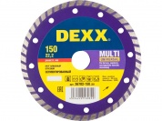 DEXX Multi Universal, 150 мм, (22.2 мм, 7 х 2.1 мм), сегментированный алмазный диск (36702-150)